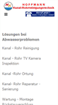 Mobile Screenshot of kanal-rohrreinigung.de